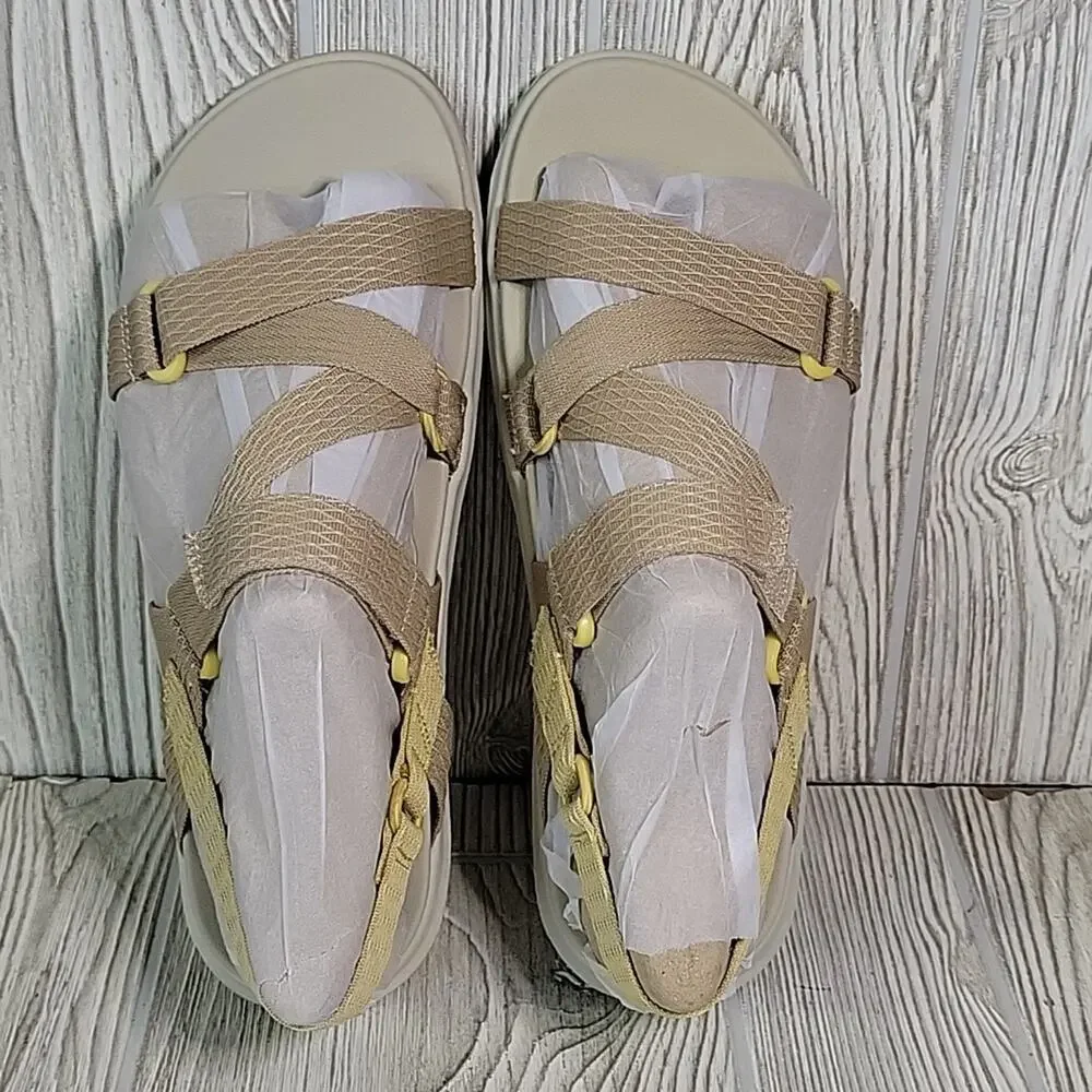 Earth Origins Veda Sandal Wheat Womens Size 7 New In Box